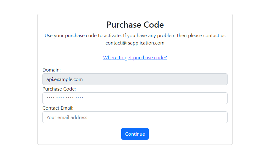 Purchase Code